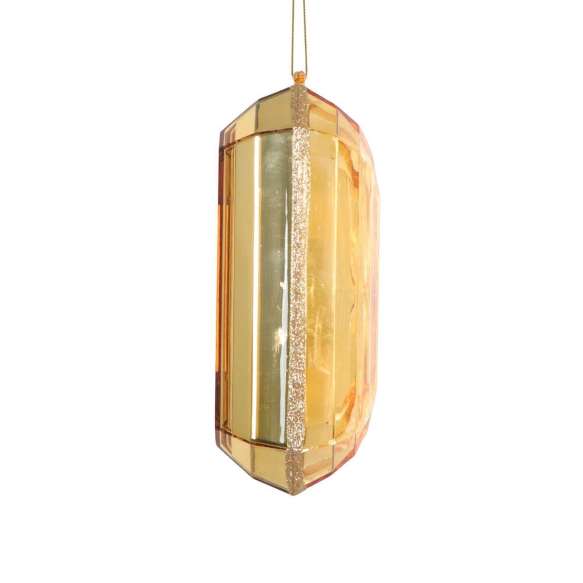 Shop For 8in Acrylic Rectangle Jewel Ornament: Gold