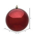 Shop For 8in Burgundy Shiny Christmas Ball Ornament