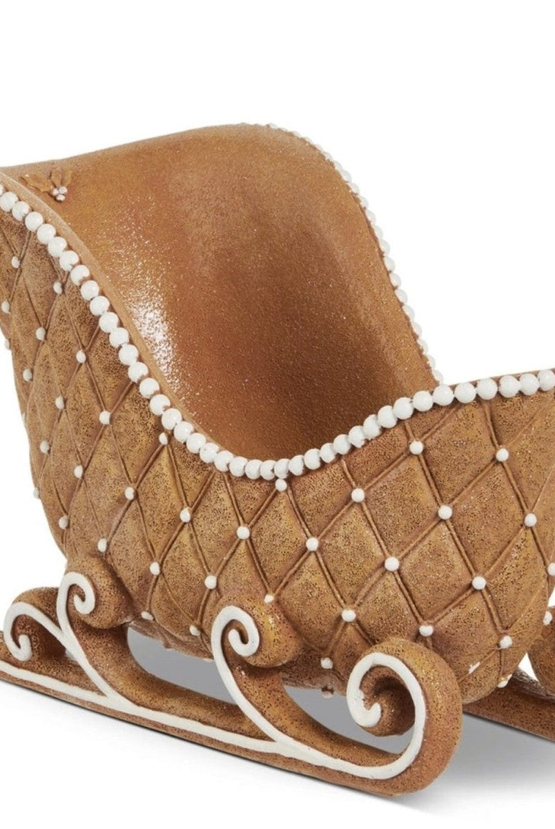 Shop For 8in Gingerbread Pearl Sleigh