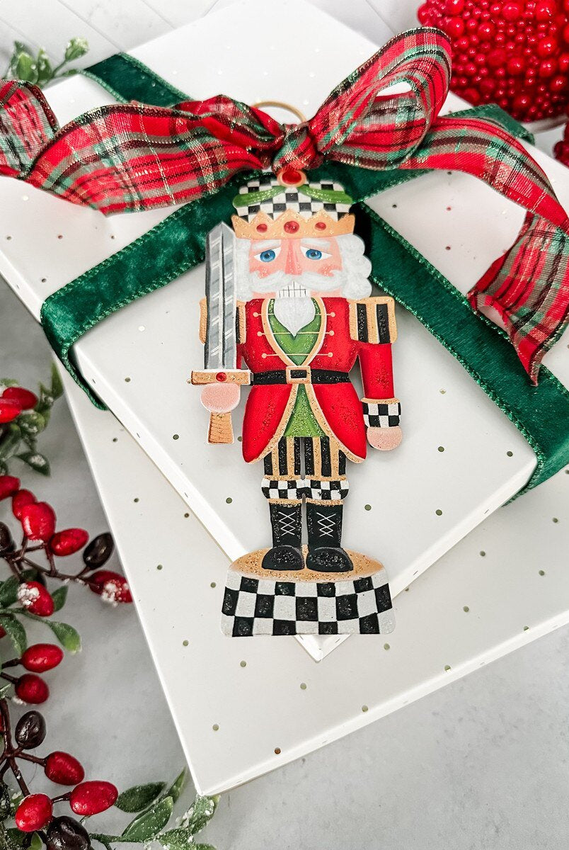 Shop For 8in Metal Elegant Nutcracker Ornament