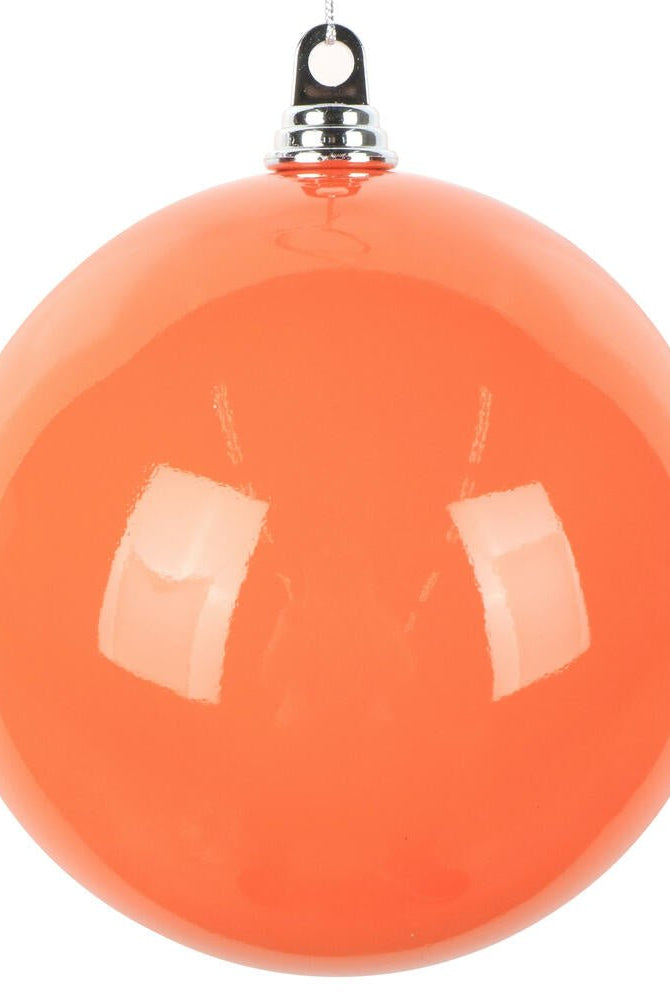 Shop For 8in Orange Enamel Ball (Set of 2)
