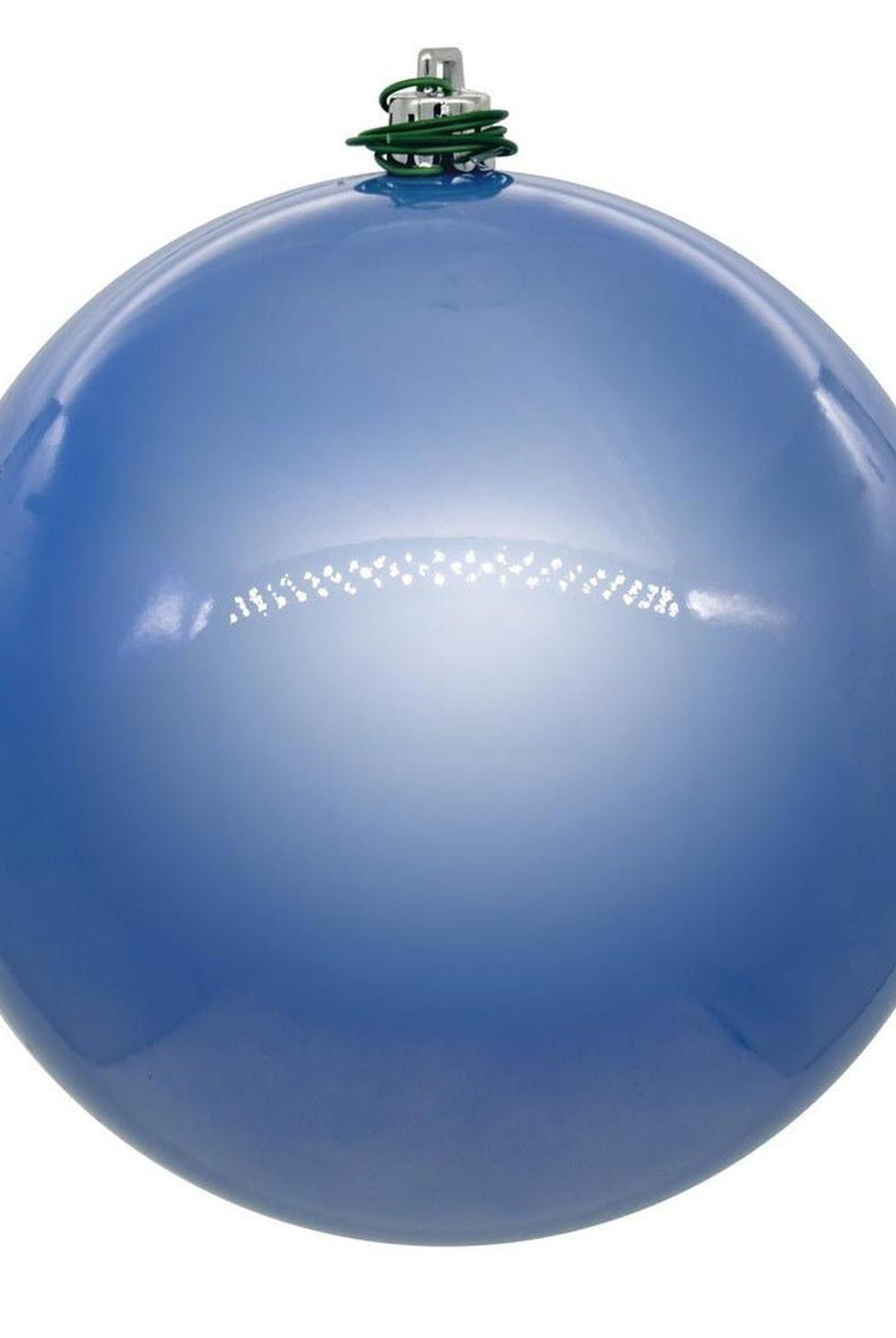 8in Periwinkle Pearl Christmas Ball Ornament