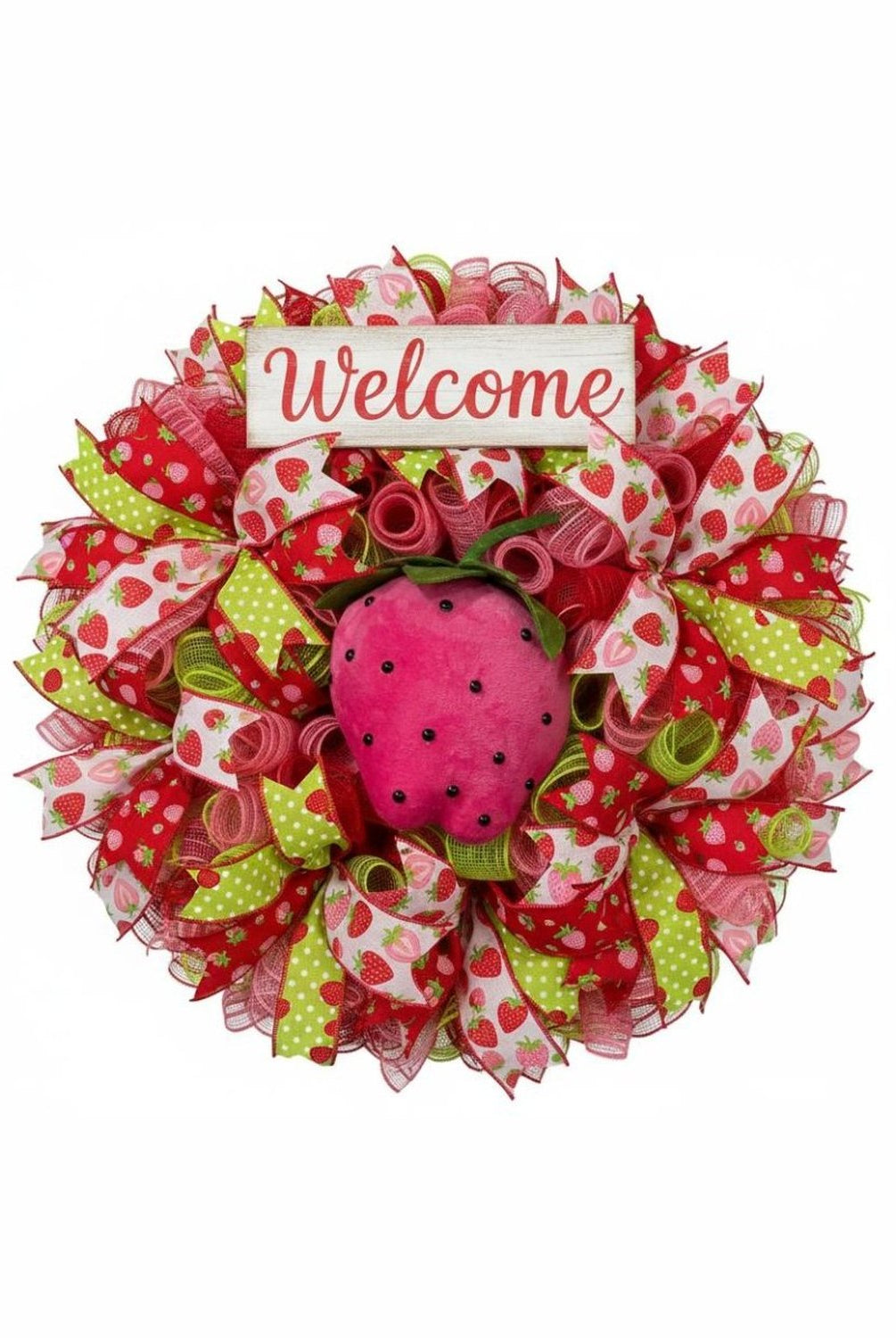 Shop For 8in Plush Pink Strawberry Accent