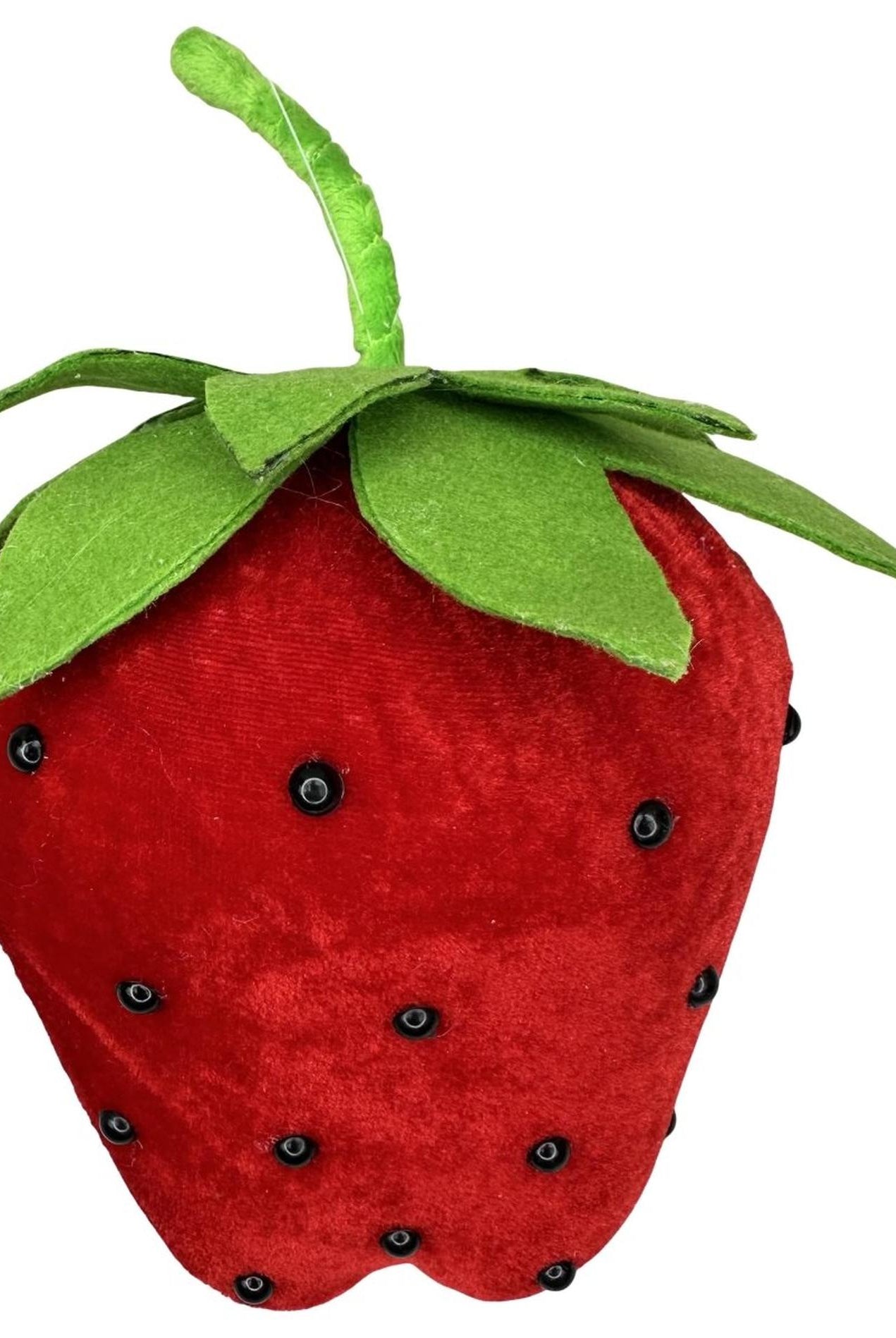 8in Plush Red Strawberry Accent