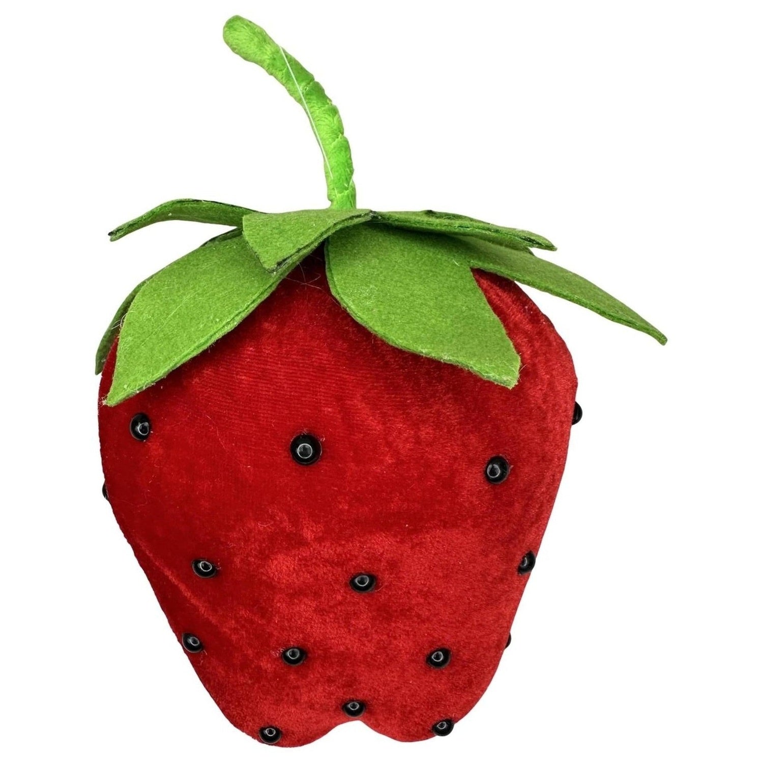 8in Plush Red Strawberry Accent