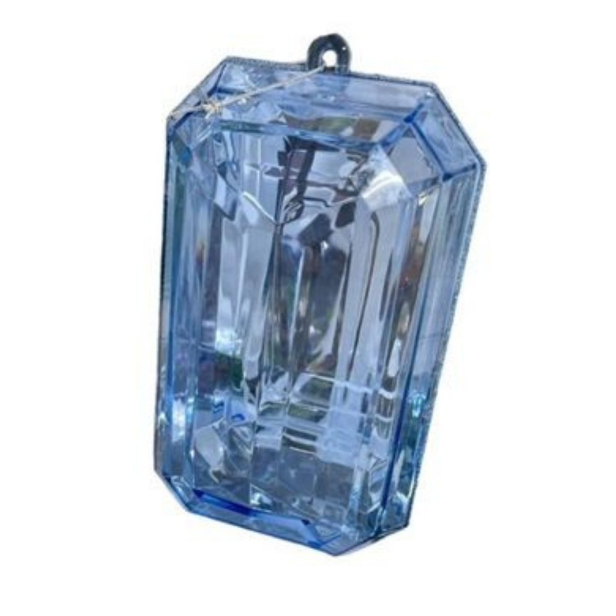Shop For 9" Acrylic Rectangle Jewel Ornament: Sapphire Blue