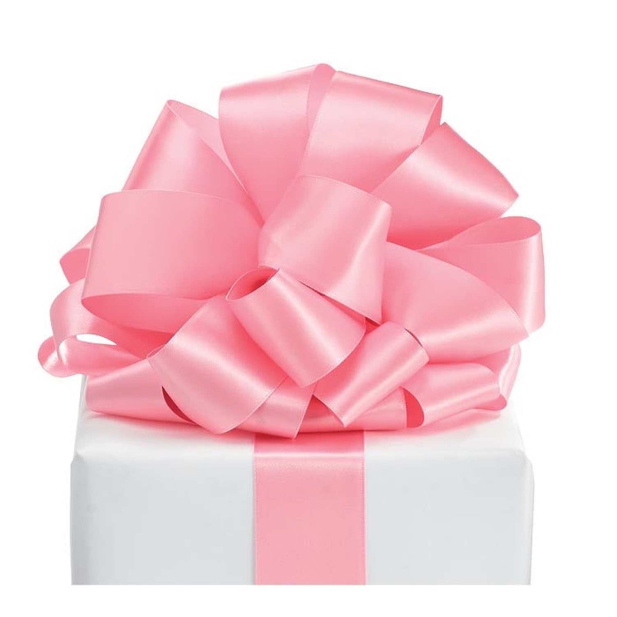 Shop For 9 Double Face Satin Ribbon Non Wired: Light Pink (50 Yards)