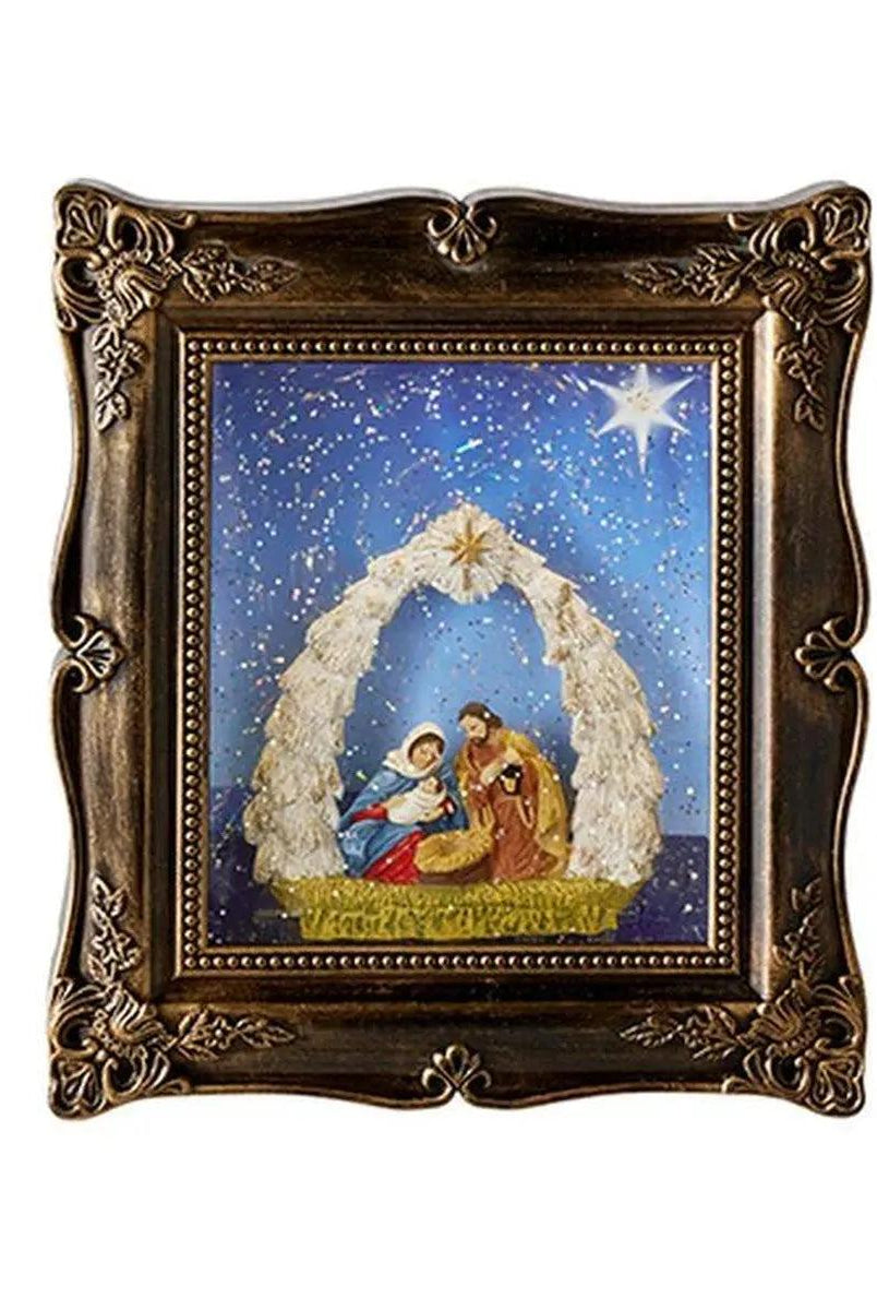 Shop For 9" Holy Family Lighted Water Picture Frame