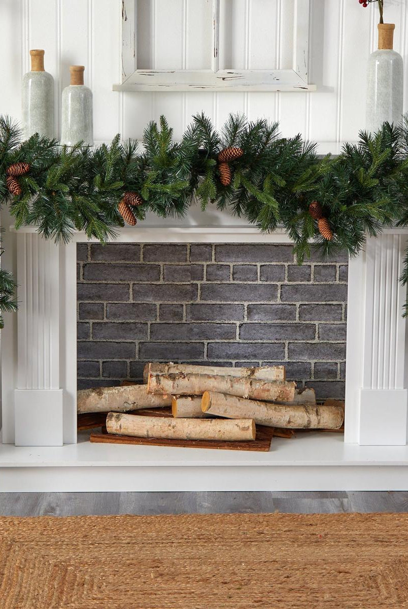 Shop For 9' LED Mixed Pines and Pinecones Garland