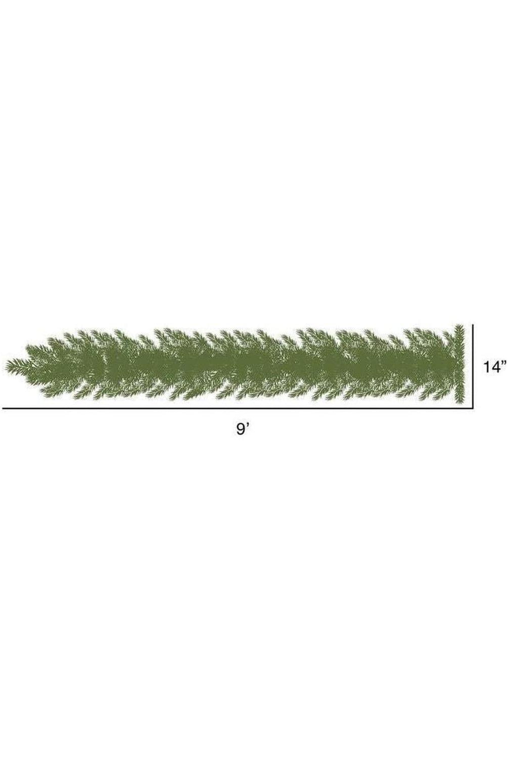 9' Lime Green Garland, LED lights