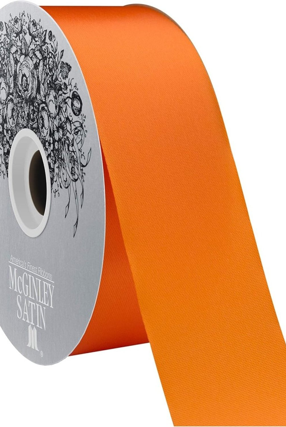 Shop For 9 McGinley Satin Acetate Ribbon Non Wired: Orange (100 Yards)