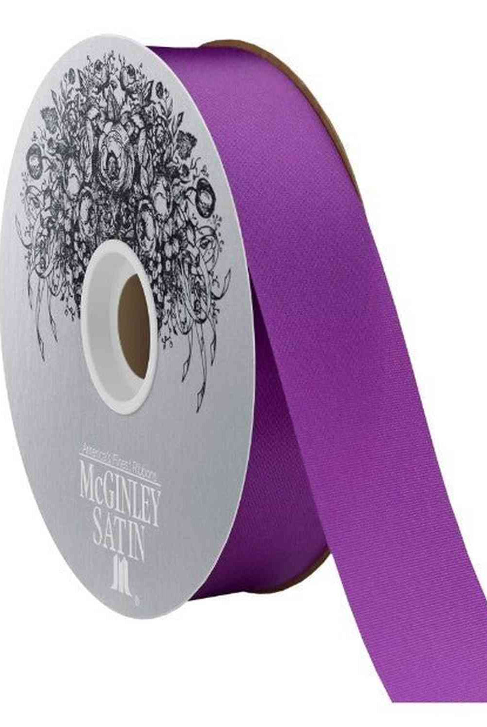 Shop For 9 McGinley Satin Acetate Ribbon Non Wired: Purple (100 Yards)