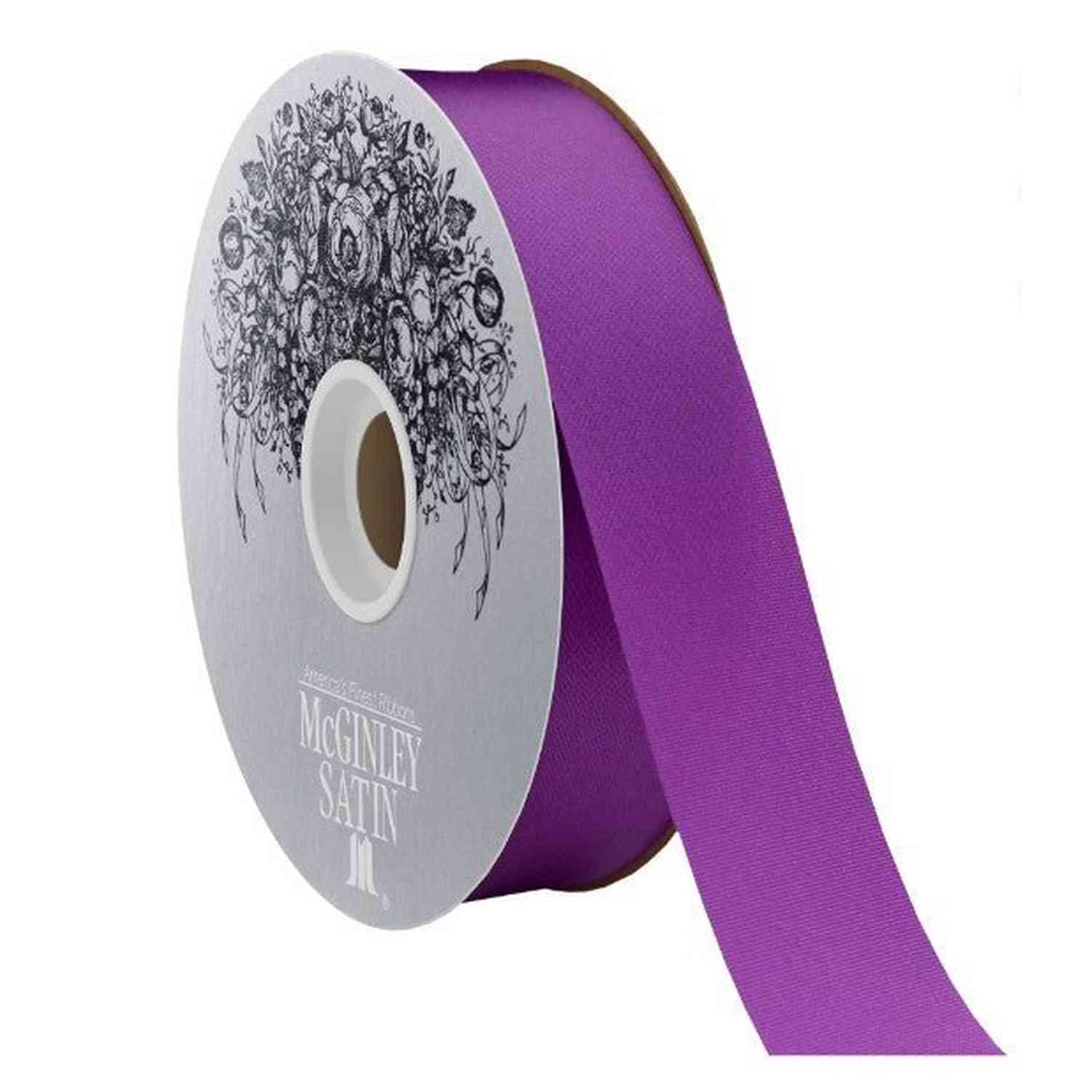 Shop For 9 McGinley Satin Acetate Ribbon Non Wired: Purple (100 Yards)