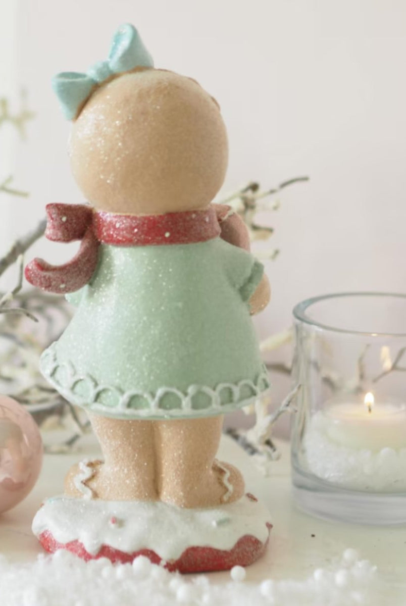 Shop For 9" Pastel Gingerbread Girl Figurine