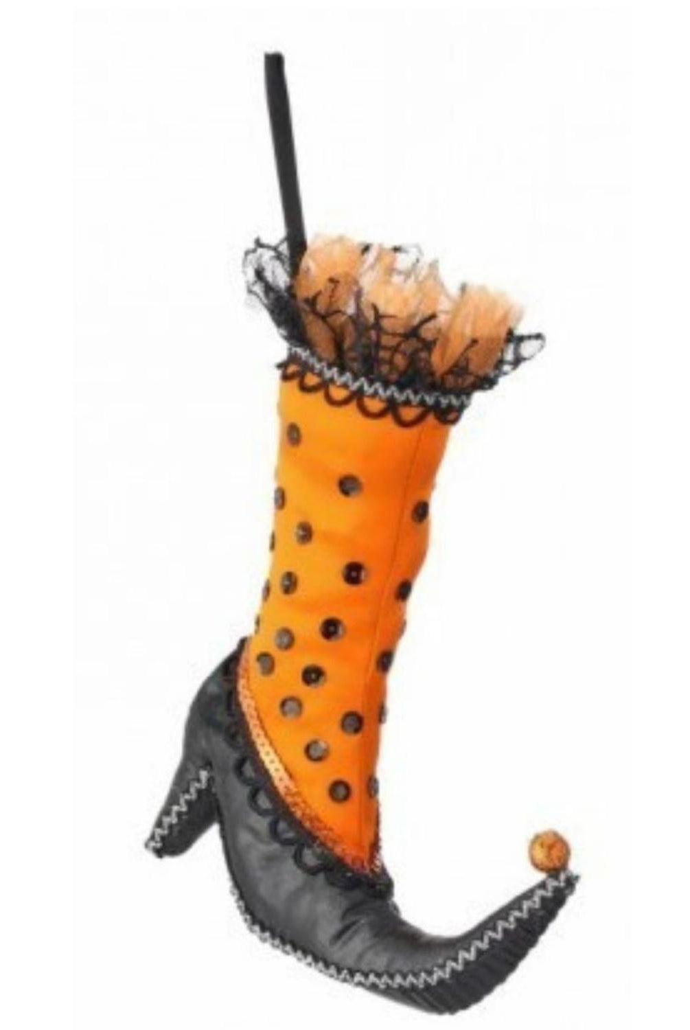 9" Plush Witch Boot Hanger