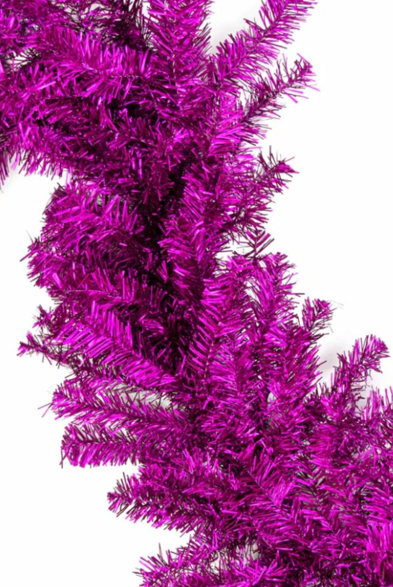 Shop For 9' Purple Tinsel Garland, Unlit