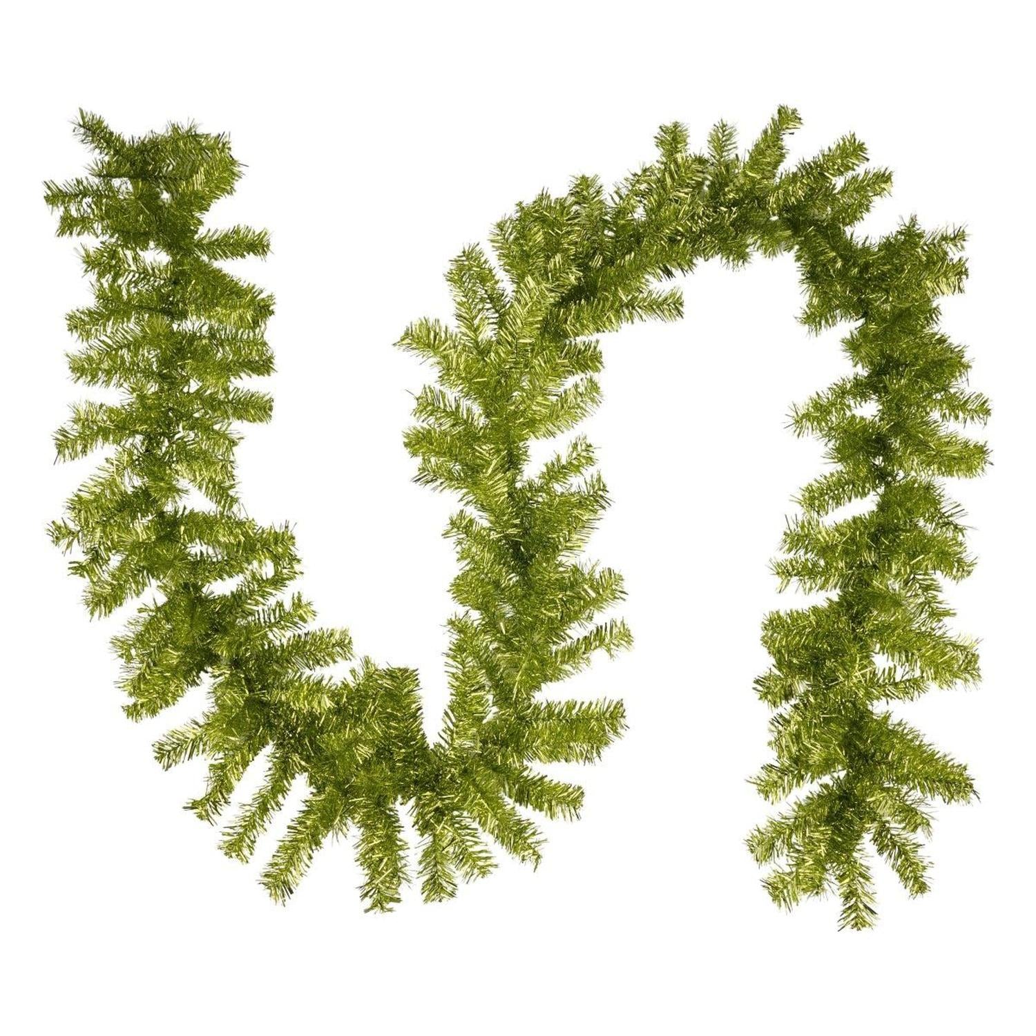 Shop For 9' PVC Pine Garland: Lime Green Unlit
