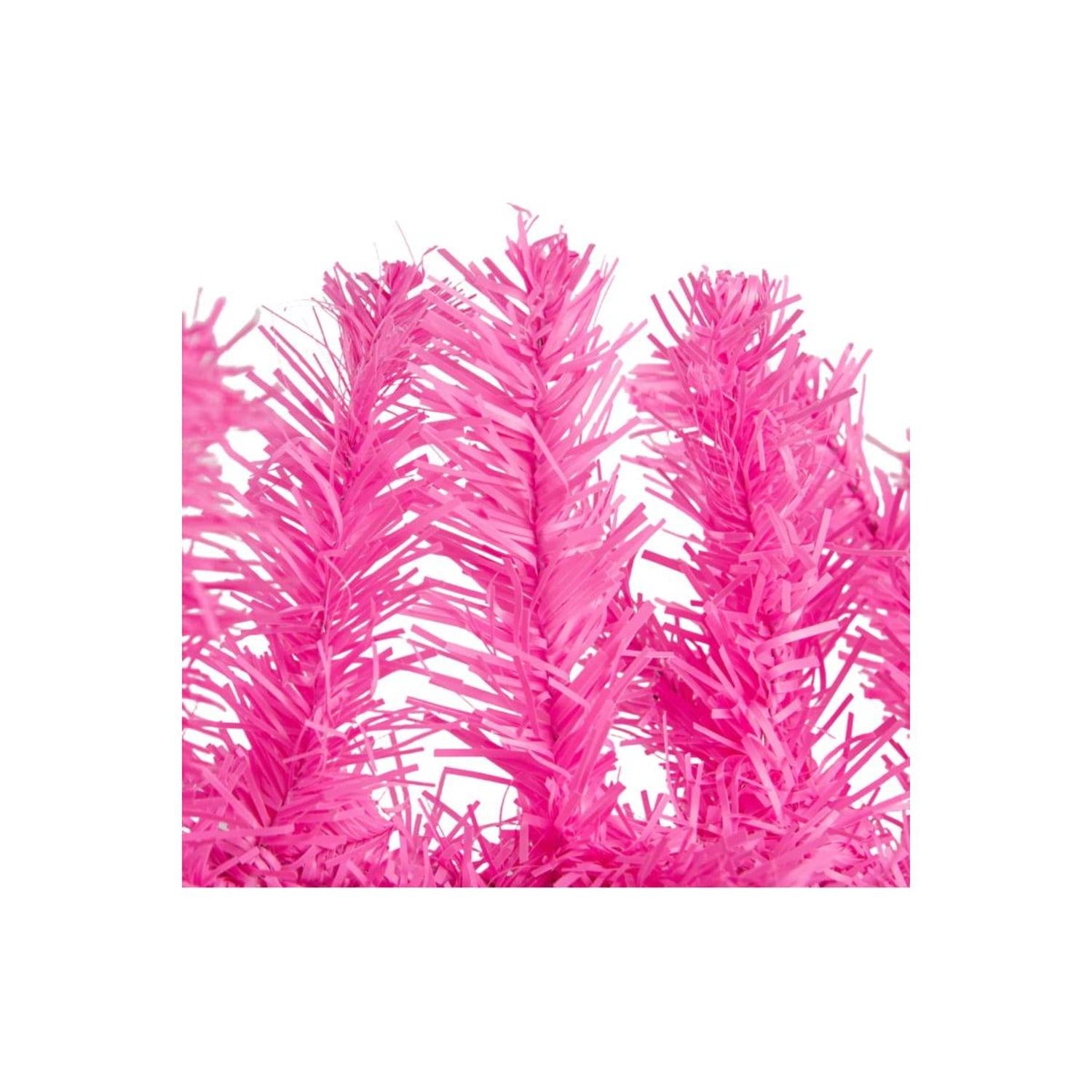 Shop For 9' PVC Pine Garland: Pink Unlit