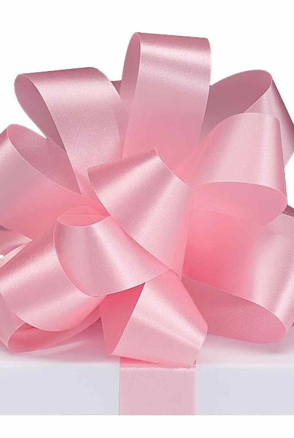 Shop For 9 Satin Acetate Ribbon Non Wired: Pink (100 Yards)