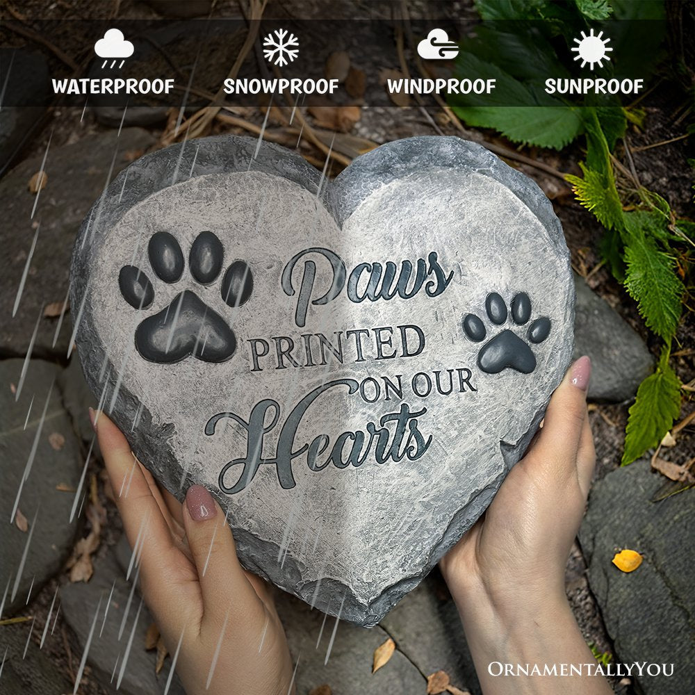 Shop For 9.5" Paws Printed Memorial Stepping Stone for Pet