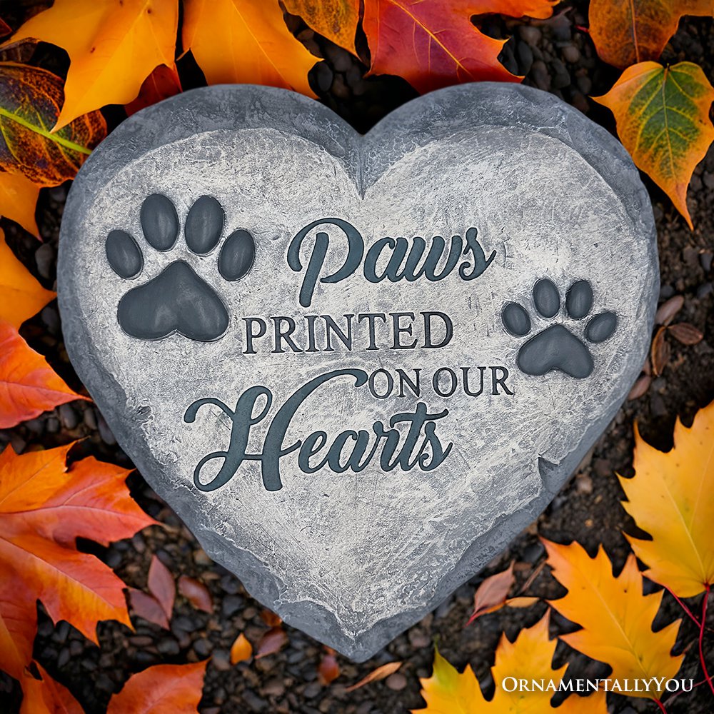 Shop For 9.5" Paws Printed Memorial Stepping Stone for Pet