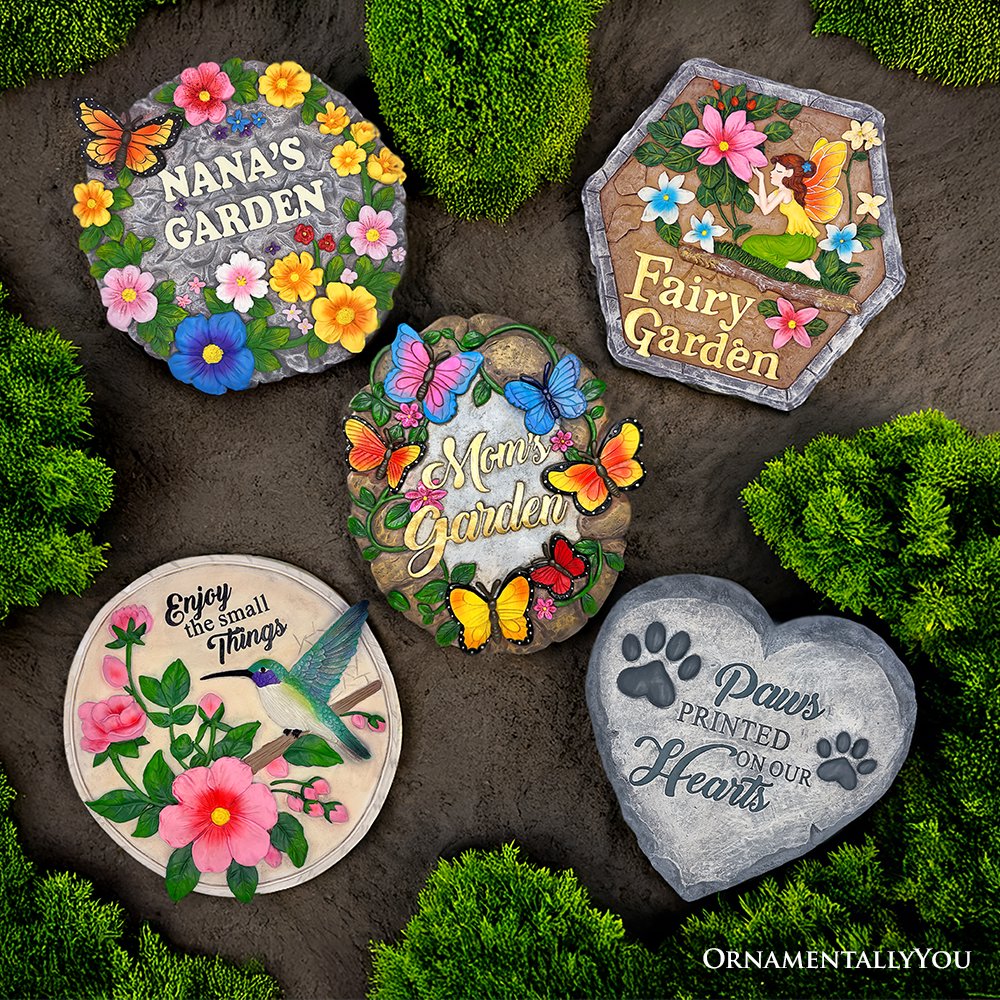 Shop For 9.5" Paws Printed Memorial Stepping Stone for Pet