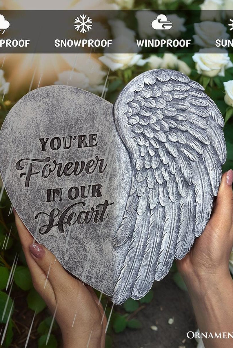 Shop For 9.5" You’re Forever in Our Hearts Angel Wing Stepping Stone