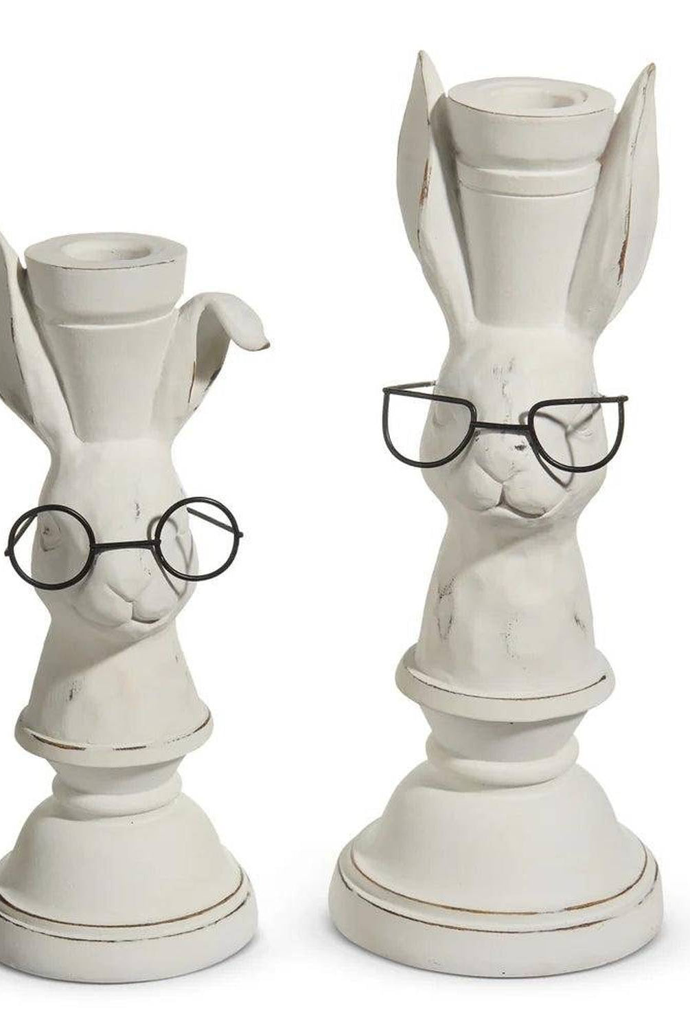 Shop For 9.5in Bunnies with Glasses Candlesticks