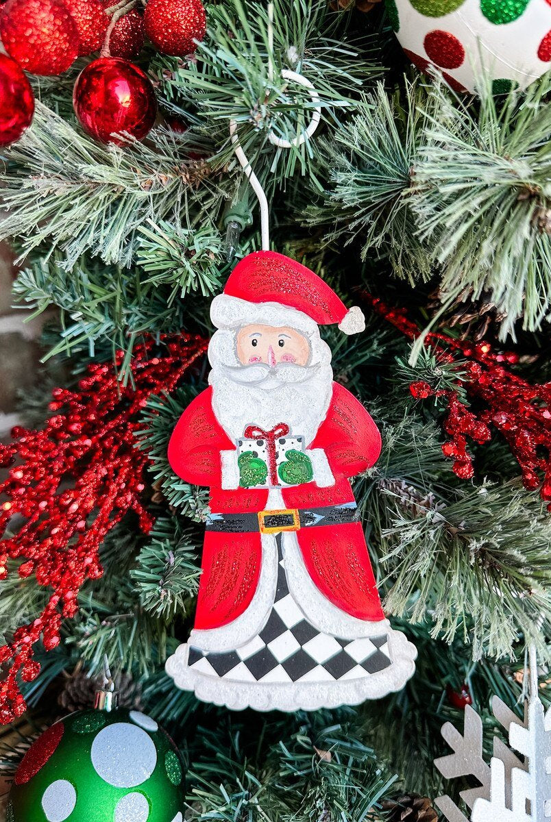 Shop For 9in Metal Elegant Santa Ornament