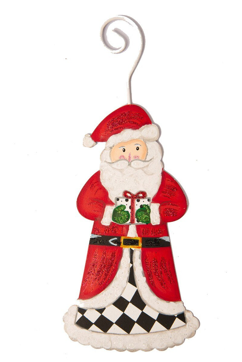 Shop For 9in Metal Elegant Santa Ornament