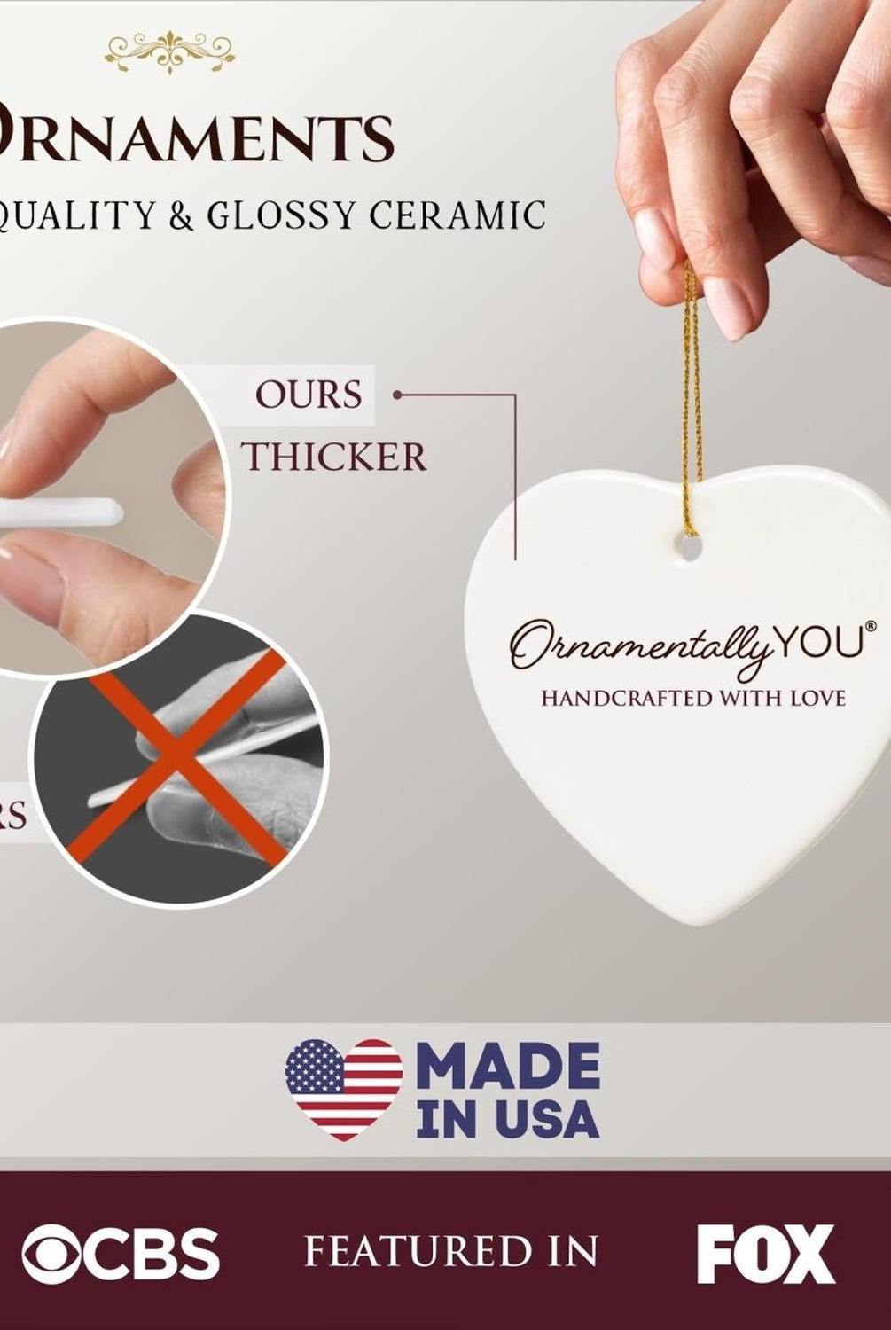 A Celebration of Santa Claus Handcrafted Christmas Ornament