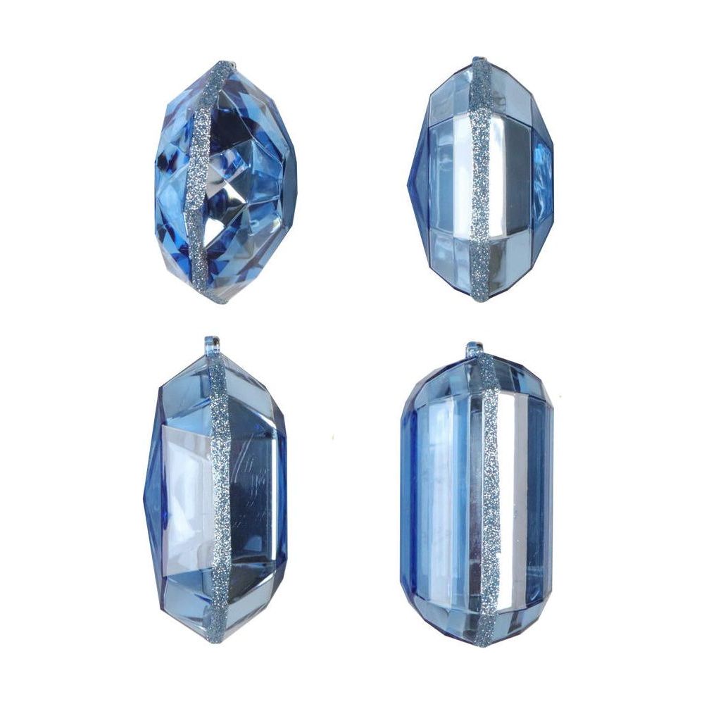 Shop For Acrylic Jewel Assortment Ornament: Baby Blue (Set 4) at Michelle's aDOORable Creations