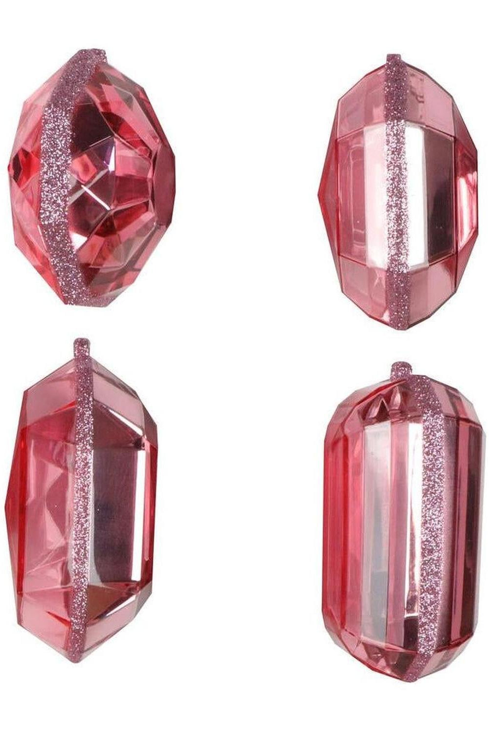 Acrylic Jewel Assortment Ornament: Baby Pink (Set 4)
