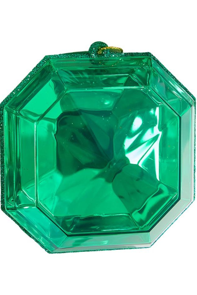 Shop For Acrylic Jewel Assortment Ornament: Emerald (Set 4) at Michelle's aDOORable Creations