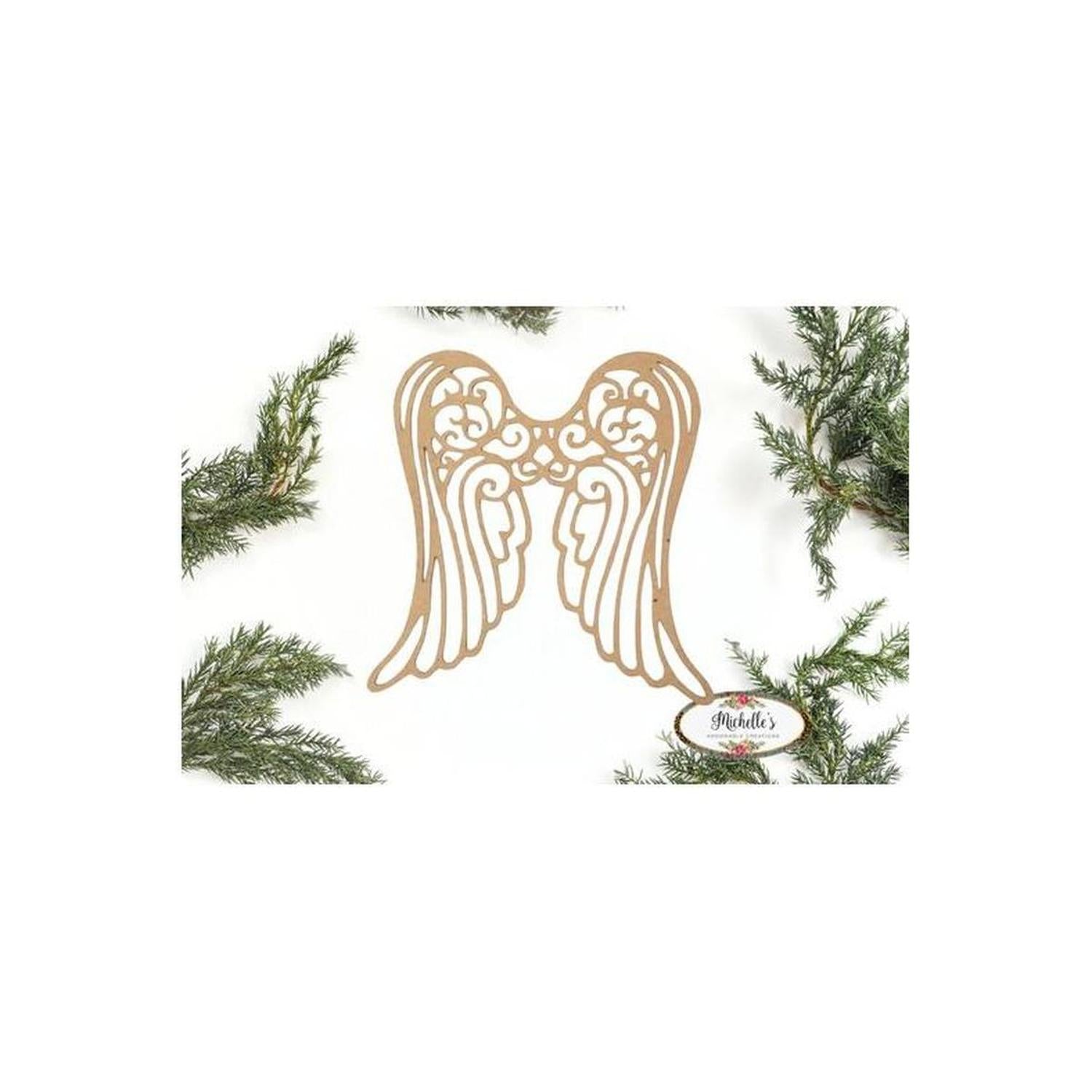 Shop For Angel Wings Wood Cutout - Unfinished Wood at Michelle's aDOORable Creations