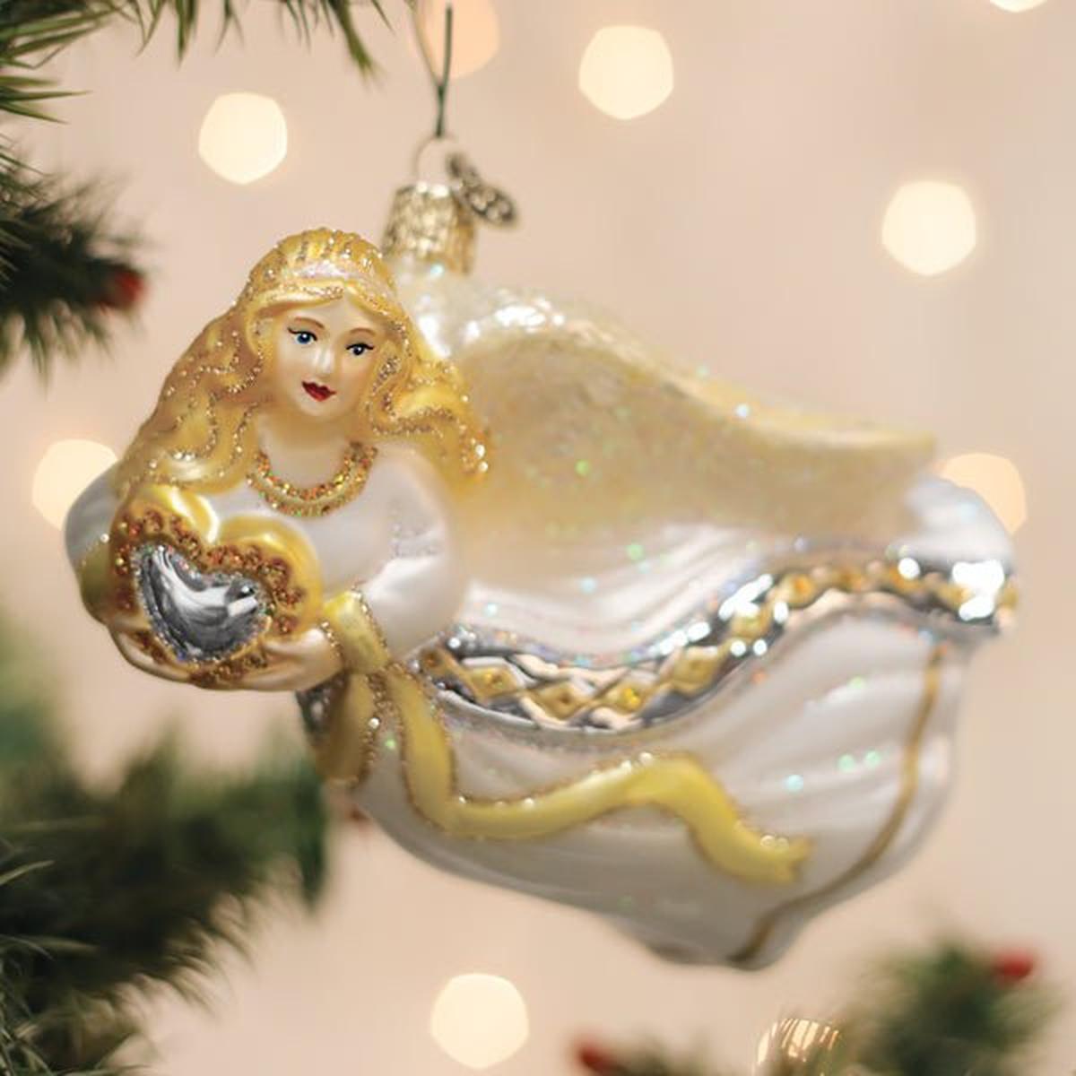 Shop For Angel With Heart Ornament