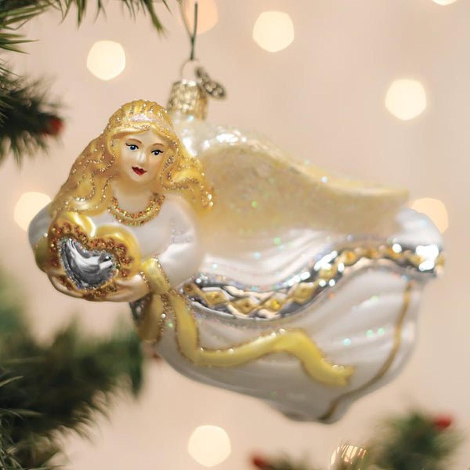Shop For Angel With Heart Ornament