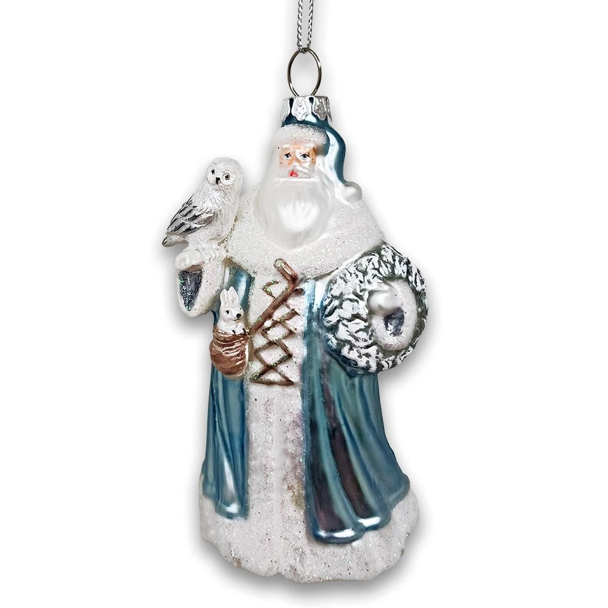 Shop For Arctic Whispers Santa Glass Ornament