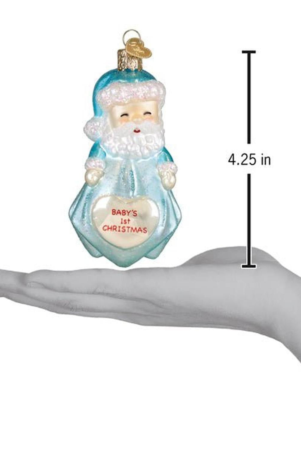 Baby Boys 1st Santa Lovey Ornament