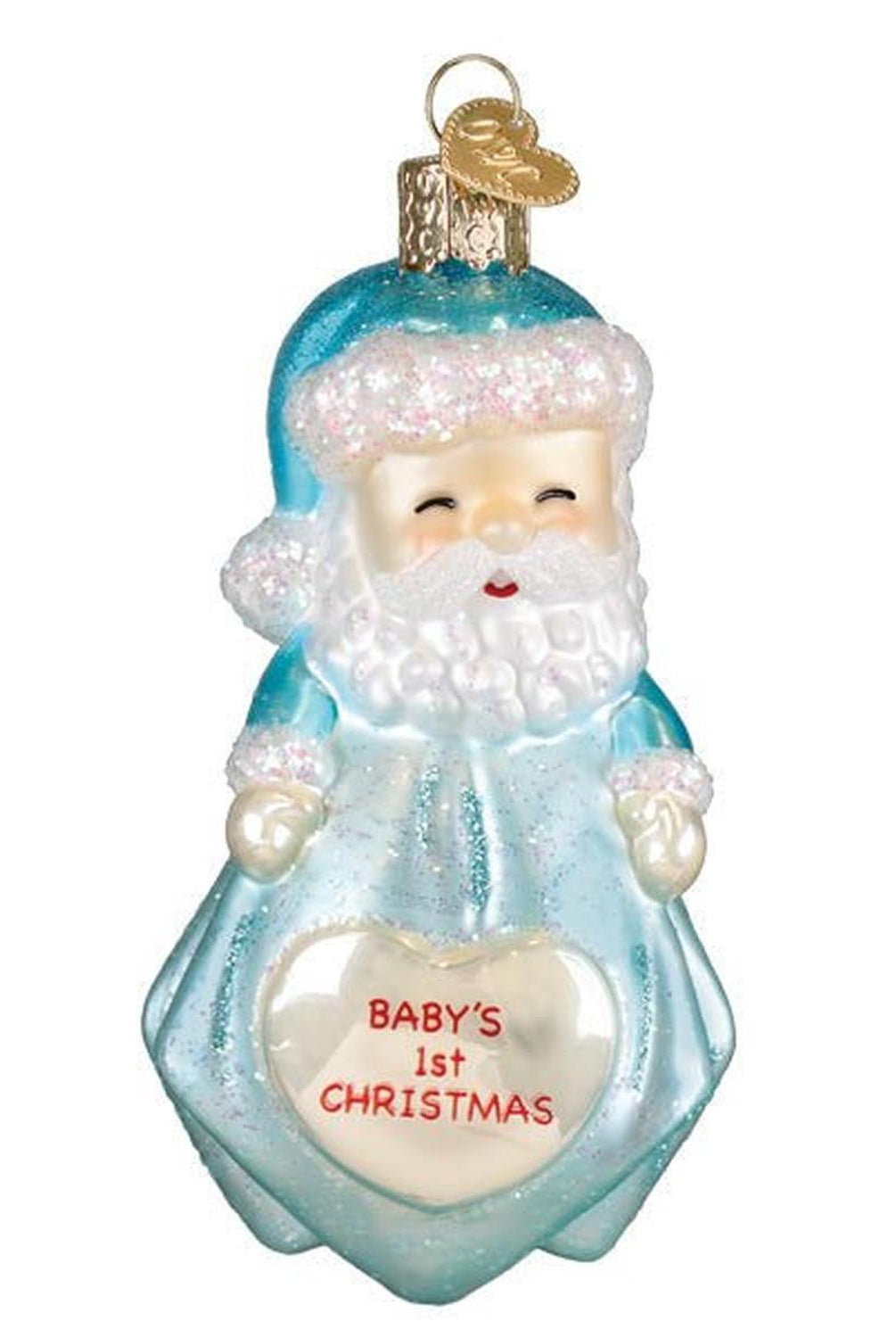 Baby Boys 1st Santa Lovey Ornament