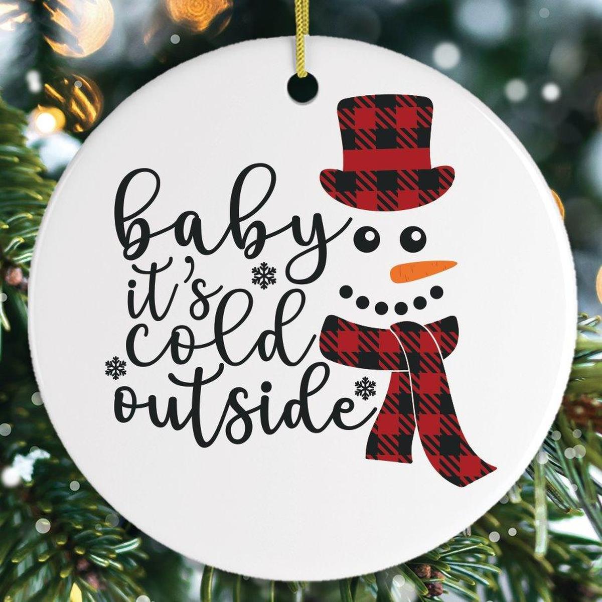 Shop For Baby Its Cold Outside Snowman Ornament