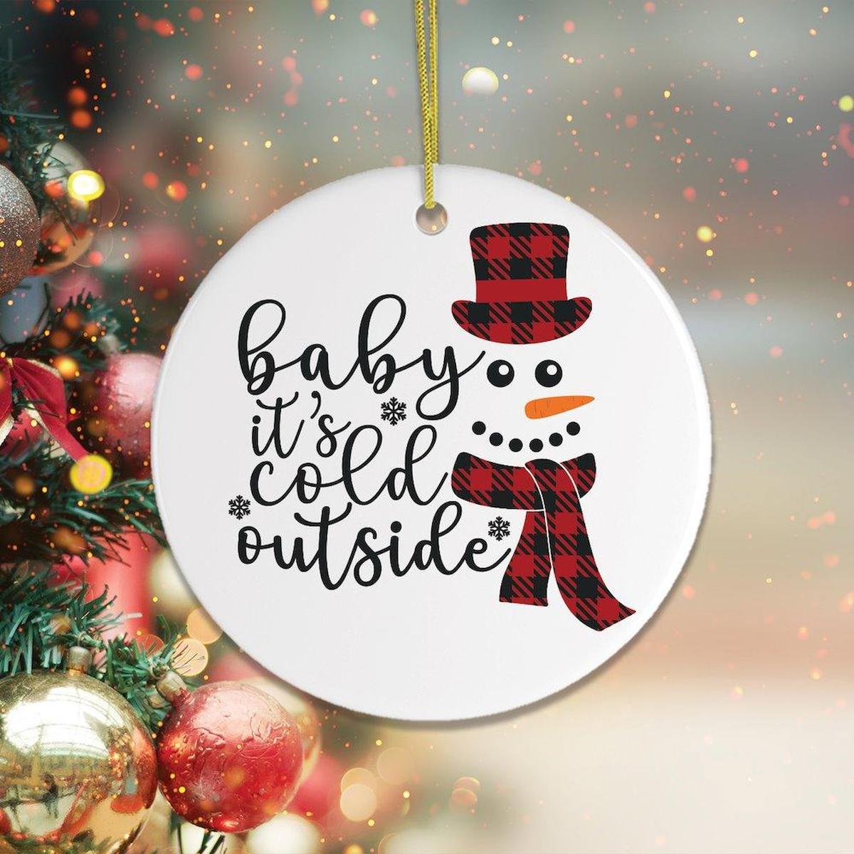 Shop For Baby Its Cold Outside Snowman Ornament
