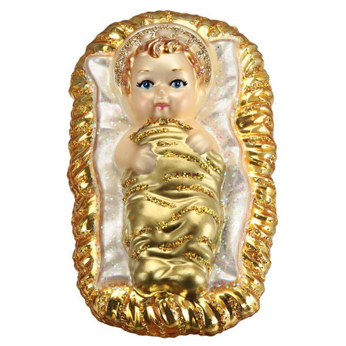 Shop For Baby Jesus In Manger Ornament