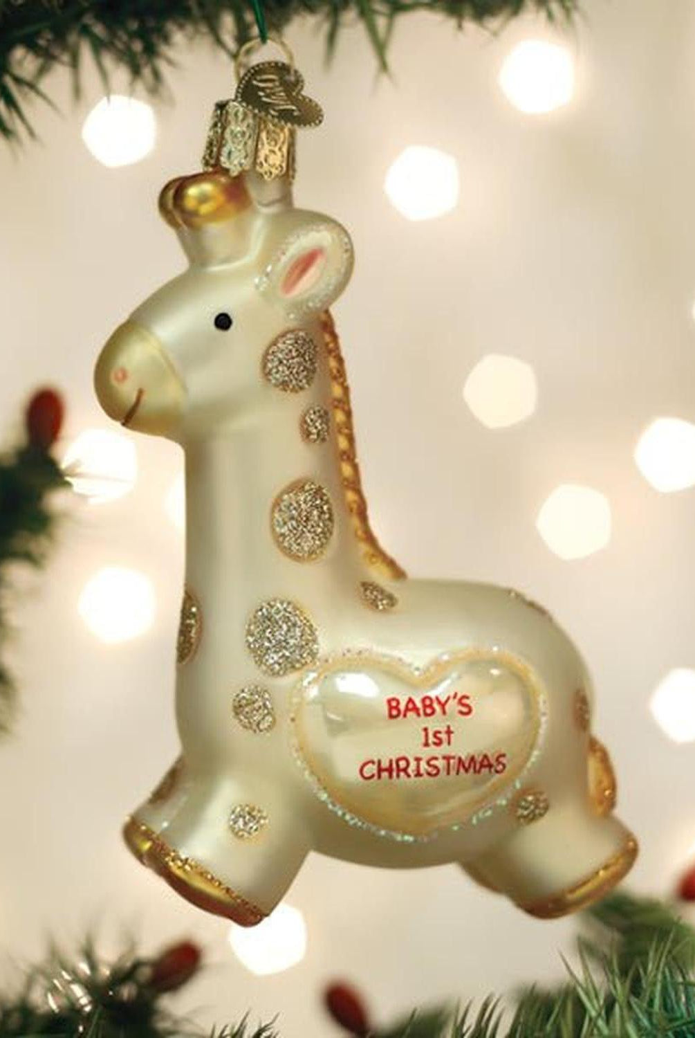 Baby's First Christmas Giraffe Ornament