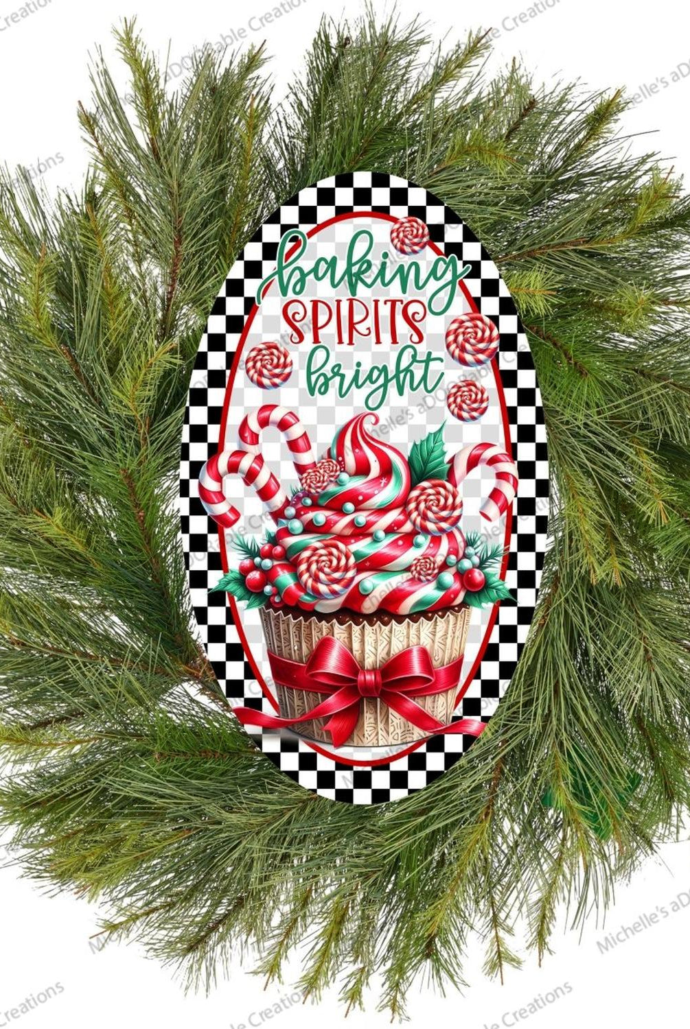 Baking Spirits Bright Christmas Sign