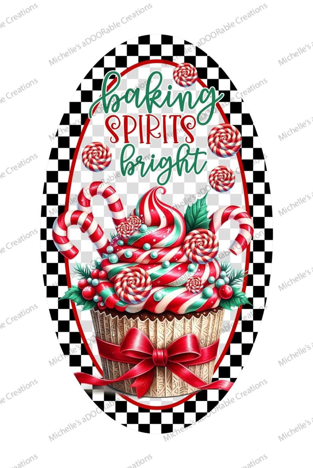 Baking Spirits Bright Christmas Sign
