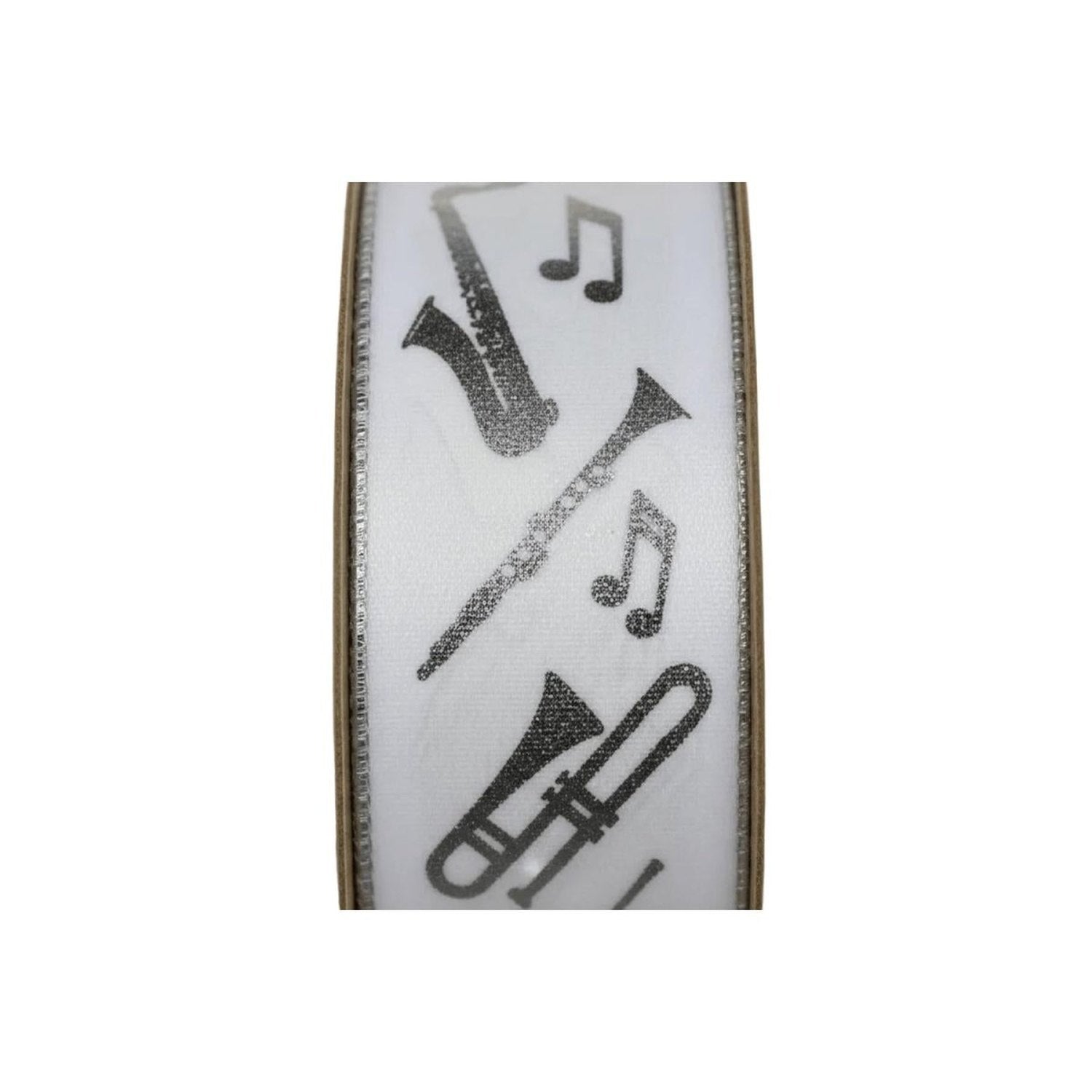 Shop For Band Imprint 9 Ribbon: White (100 Yards)