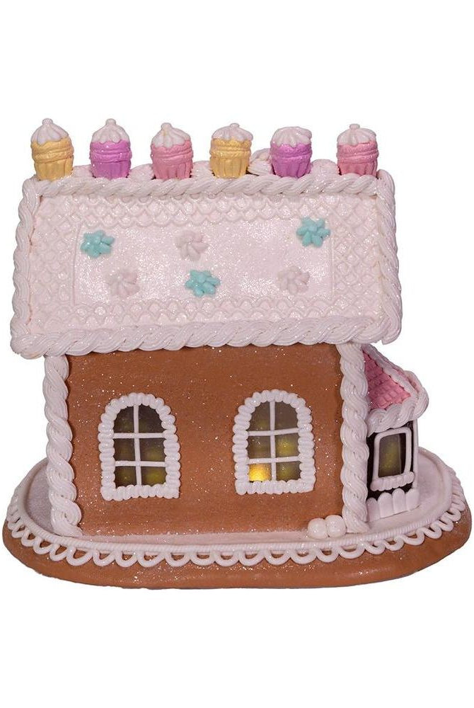 Shop For Battery - Operated LED Gingerbread Cake House 9" at Michelle's aDOORable Creations