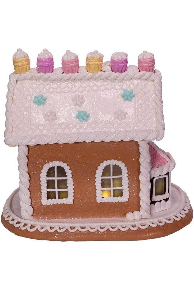 Shop For Battery - Operated LED Gingerbread Cake House 9" at Michelle's aDOORable Creations