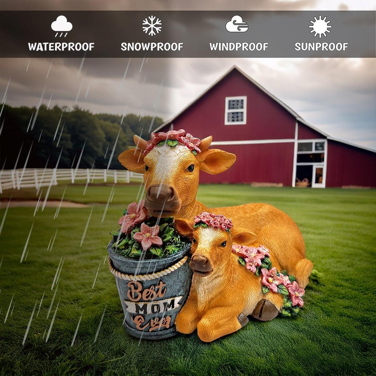 Shop For Best Mom Cow and Calf Charming Figurine, 6" Keepsake Jersey Statue and Mother’s Day Gift